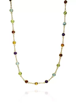 Best reviews of 😍 Multi Colored Chain Necklace in 14k Yellow Gold by Effy® 🥰