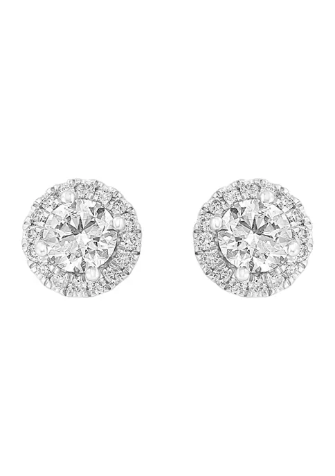 Hot Sale 🔥 Lab Created 14K 14k White Gold Lab Grown Diamond, Earrings (With 3/8 ct. t.w. Center Size) by Effy® 😉 6 Hot Sale 🔥 Lab Created 14K 14k White Gold Lab Grown Diamond, Earrings (With 3/8 ct. t.w. Center Size) by Effy® 😉 - Image 6