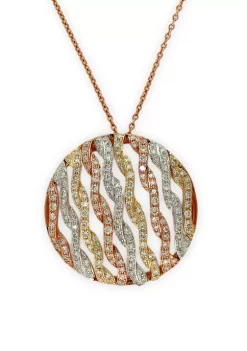 Brand new ✨ 14K White/Yellow/Pink Gold Diamond Pendant Necklace by Effy® 😉