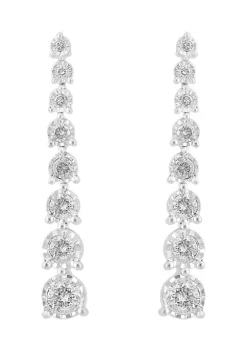 Promo ✨ 1/2 ct. t.w. Diamond Drop Earrings in Sterling Silver by Effy® ❤️ -Effy® Sales Shop Belk 3351