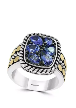 Promo 🤩 1.85 ct. t.w. Tanzanite Ring in 925 Sterling SIlver/18k Yellow Gold by Effy® 🥰