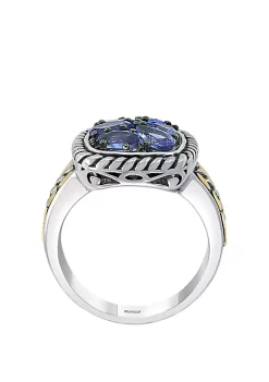 Promo 🤩 1.85 ct. t.w. Tanzanite Ring in 925 Sterling SIlver/18k Yellow Gold by Effy® 🥰 -Effy® Sales Shop Belk 340