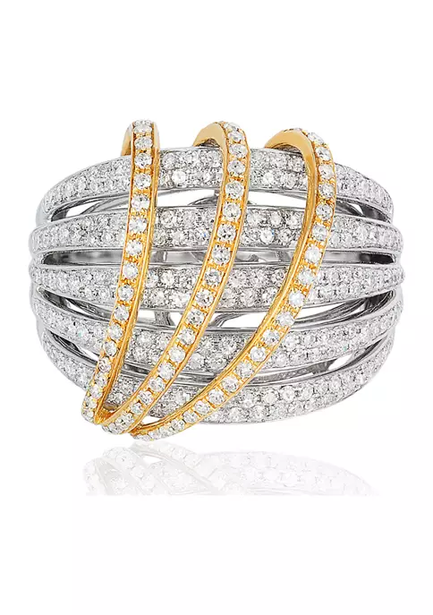 New 💯 1.07 ct. t.w. Diamond Ring in 14K Two Tone Gold by Effy® ✨ 1 New 💯 1.07 ct. t.w. Diamond Ring in 14K Two Tone Gold by Effy® ✨