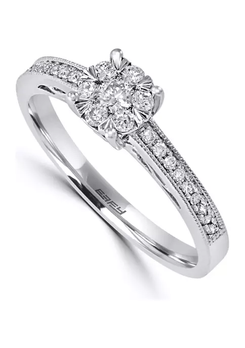 Best reviews of 😍 1/4 ct. t.w. Diamond Ring in 14K White Gold by Effy® 🎉 2 Best reviews of 😍 1/4 ct. t.w. Diamond Ring in 14K White Gold by Effy® 🎉 - Image 2