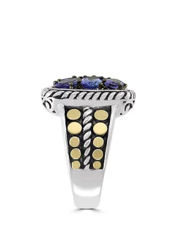 Promo 🤩 1.85 ct. t.w. Tanzanite Ring in 925 Sterling SIlver/18k Yellow Gold by Effy® 🥰 -Effy® Sales Shop Belk 341