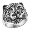Discount 🤩 Men's Sterling Silver Tiger Ring by Effy® 🛒