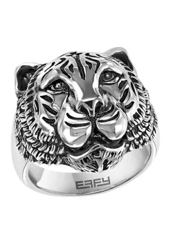 Discount 🤩 Men's Sterling Silver Tiger Ring by Effy® 🛒 -Effy® Sales Shop Belk 3452