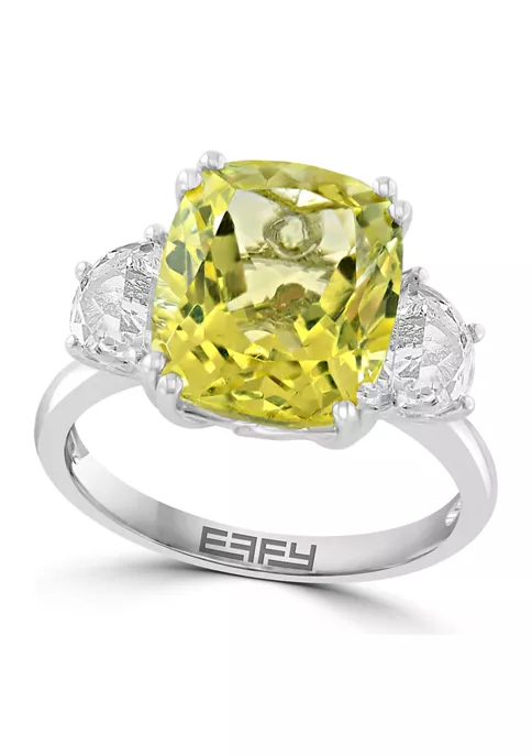 Discount 🛒 6.8 ct. t.w. White Topaz and Lemon Quartz Ring in 14K White Gold by Effy® 👏 1 Discount 🛒 6.8 ct. t.w. White Topaz and Lemon Quartz Ring in 14K White Gold by Effy® 👏
