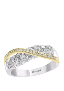 Flash Sale ⭐ 1 ct. t.w. Diamond Ring in 14K Two Tone Gold by Effy® ✔️
