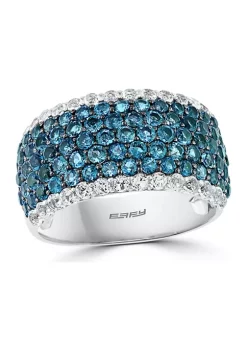 Flash Sale 😍 3.5 ct. t.w. Blue and White Topaz Ring in Sterling Silver by Effy® 😀