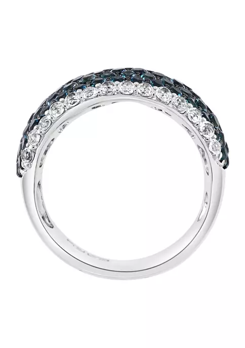 Flash Sale 😍 3.5 ct. t.w. Blue and White Topaz Ring in Sterling Silver by Effy® 😀 2 Flash Sale 😍 3.5 ct. t.w. Blue and White Topaz Ring in Sterling Silver by Effy® 😀 - Image 2