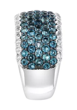 Flash Sale 😍 3.5 ct. t.w. Blue and White Topaz Ring in Sterling Silver by Effy® 😀 8 Flash Sale 😍 3.5 ct. t.w. Blue and White Topaz Ring in Sterling Silver by Effy® 😀 -Effy® Sales Shop Belk 3520