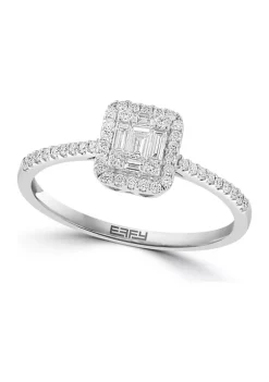 Coupon 🌟 1/3 ct. t.w. Diamond Ring in 18K White Gold by Effy® 💯