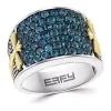 Best reviews of 👍 Men's Sterling Silver Blue Topaz Ring by Effy® 🎁