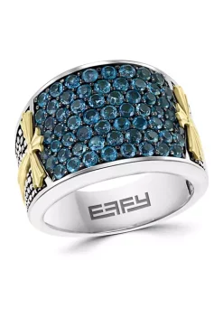 Best reviews of 👍 Men's Sterling Silver Blue Topaz Ring by Effy® 🎁 -Effy® Sales Shop Belk 3550