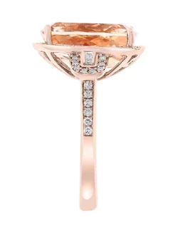 Best Pirce ✔️ 6.35 ct. t.w. Morganite and 3/8 ct. t.w. Diamond in 14K Rose Gold by Effy® 🧨 -Effy® Sales Shop Belk 3560