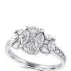 Promo 😀 Round, Square and Marquise 1.3 ct. t.w. Diamond Ring in 14K White Gold by Effy® 🛒