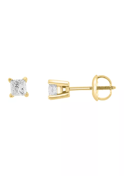 Outlet 😀 14K Yellow Gold Diamond Earrings by Effy® 😉 3 Outlet 😀 14K Yellow Gold Diamond Earrings by Effy® 😉 - Image 3