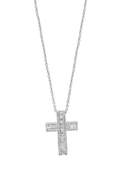 Deals 🔔 Diamond Pendant Necklace in 14K White Gold by Effy® 😉