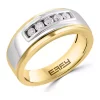 Cheap 💯 Men's Gold Plated Diamond Ring in Sterling Silver by Effy® 🥰