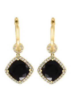 Outlet 🛒 14k Yellow Gold Diamond and Onyx Earrings by Effy® 👍 7 Outlet 🛒 14k Yellow Gold Diamond and Onyx Earrings by Effy® 👍 -Effy® Sales Shop Belk 3671