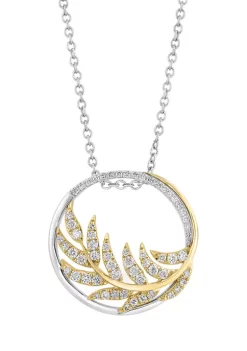 Best Sale 😉 Diamond Pendant Necklace in 14K Yellow and White Gold by Effy® 🌟