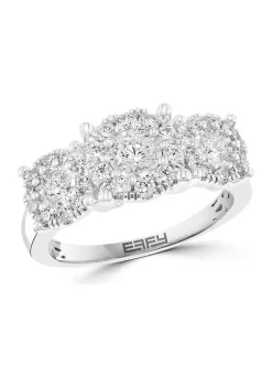 Budget 👏 14K White Gold 1 ct. t.w. Diamond Ring by Effy® ⌛ -Effy® Sales Shop Belk 3702