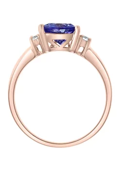 Best Sale 🔔 14k Rose Gold Diamond, Tanzanite Ring by Effy® 🧨 -Effy® Sales Shop Belk 3719
