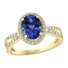 Hot Sale 🌟 1/3 ct. t.w. Diamond and 1.9 ct. t.w. Tanzanite Ring in 14K Yellow Gold by Effy® 💯