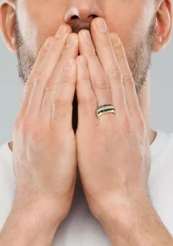 Cheapest 🧨 Men's 2 ct. t.w. White and Black Diamond Ring in 14K Yellow Gold by Effy® ✨ -Effy® Sales Shop Belk 3765