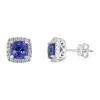 Best deal ⌛ 1/6 ct. t.w. Diamond and 1.9 ct. t.w. Tanzanite Earrings in Sterling Silver by Effy® 🧨