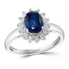 Brand new 👍 Diamond and Natural Sapphire Ring in 14K White Gold by Effy® 😀