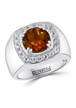 Cheapest ❤️ 4.24 ct. t.w. Mixed Semi Precious Gemstone Ring in Sterling Silver by Effy® ⌛