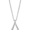 Brand new 🎉 1/10 ct. t.w. Diamond Wishbone Pendant Necklace in Sterling Silver by Effy® 🧨