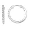 Flash Sale 🎁 Diamond Hoop Earrings in 14K White Gold by Effy® 😉