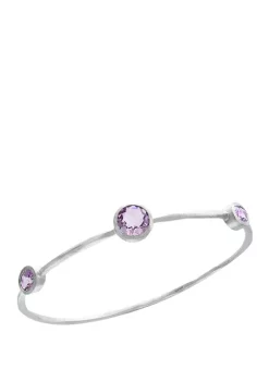 Best Pirce ✨ 4.2 ct. t.w. Sterling Silver Amethyst Bangle by Effy® 🧨