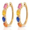 Buy 🔥 2.51 ct. t.w. Multi-Color Sapphire Earrings in 14K Yellow Gold by Effy® ✨