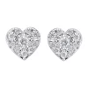 Promo 👏 1/4 ct. t.w. Diamond Heart Earrings in Sterling Silver by Effy® 🧨