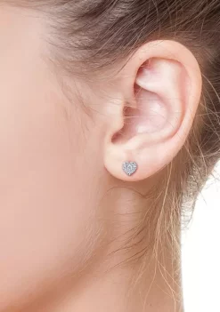 Promo 👏 1/4 ct. t.w. Diamond Heart Earrings in Sterling Silver by Effy® 🧨 6 Promo 👏 1/4 ct. t.w. Diamond Heart Earrings in Sterling Silver by Effy® 🧨 -Effy® Sales Shop Belk 3982