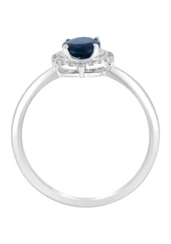 Wholesale 🧨 14K White Gold Diamond and Natural Sapphire Ring by Effy® ⭐ -Effy® Sales Shop Belk 4070