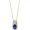 Cheap 🎉 1.8 ct. t.w. Tanzanite and 3/8 ct. t.w. Diamond Pendant in 14k Yellow Gold by Effy® 😍