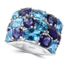 Hot Sale 😀 14K White Gold Diamond, Iolite, and Blue Topaz Ring by Effy® 😉