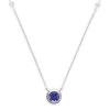 Deals 💯 1/10 ct. t.w. Diamond and 1/2 ct. t.w. Tanzanite Necklace in 14K White Gold by Effy® 😀