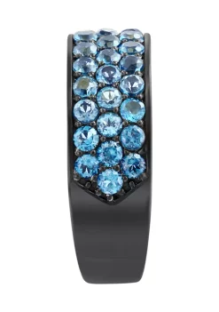 Outlet 👍 Men's 3 ct. t.w. London Blue Topaz Band in Sterling Silver by Effy® 🛒 -Effy® Sales Shop Belk 4153