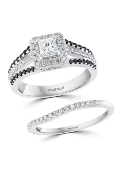 Buy ⭐ 1.05 ct. t.w. Diamond Bridal Ring Set in 14K White Gold by Effy® 🔥