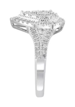 Deals 🎁 5/8 ct. t.w. Diamond Miracle Set Cluster Ring in Sterling Silver by Effy® 🥰 -Effy® Sales Shop Belk 4175