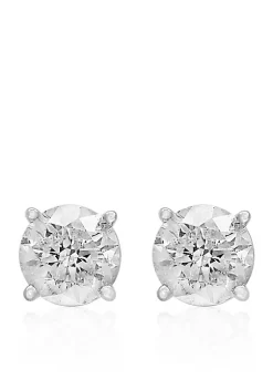 Deals 🎁 1.5 ct. t.w. Classic Diamond Stud Earrings in 14K White Gold by Effy® 🎉