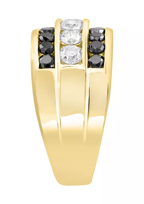 Cheapest 😀 Men's 1.92 ct. t.w. Black Diamond Ring in 14K Yellow Gold by Effy® 🛒 4 Cheapest 😀 Men's 1.92 ct. t.w. Black Diamond Ring in 14K Yellow Gold by Effy® 🛒 - Image 4