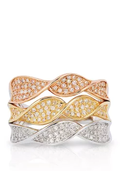 Best deal 😍 5/8 ct. t.w. Diamond Ring in 14k White, Yellow, and Rose Gold by Effy® 😉