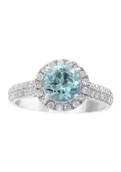 Coupon 🎁 14K White Gold Diamond and Aquamarine Ring by Effy® 🎁 7 Coupon 🎁 14K White Gold Diamond and Aquamarine Ring by Effy® 🎁 -Effy® Sales Shop Belk 4192